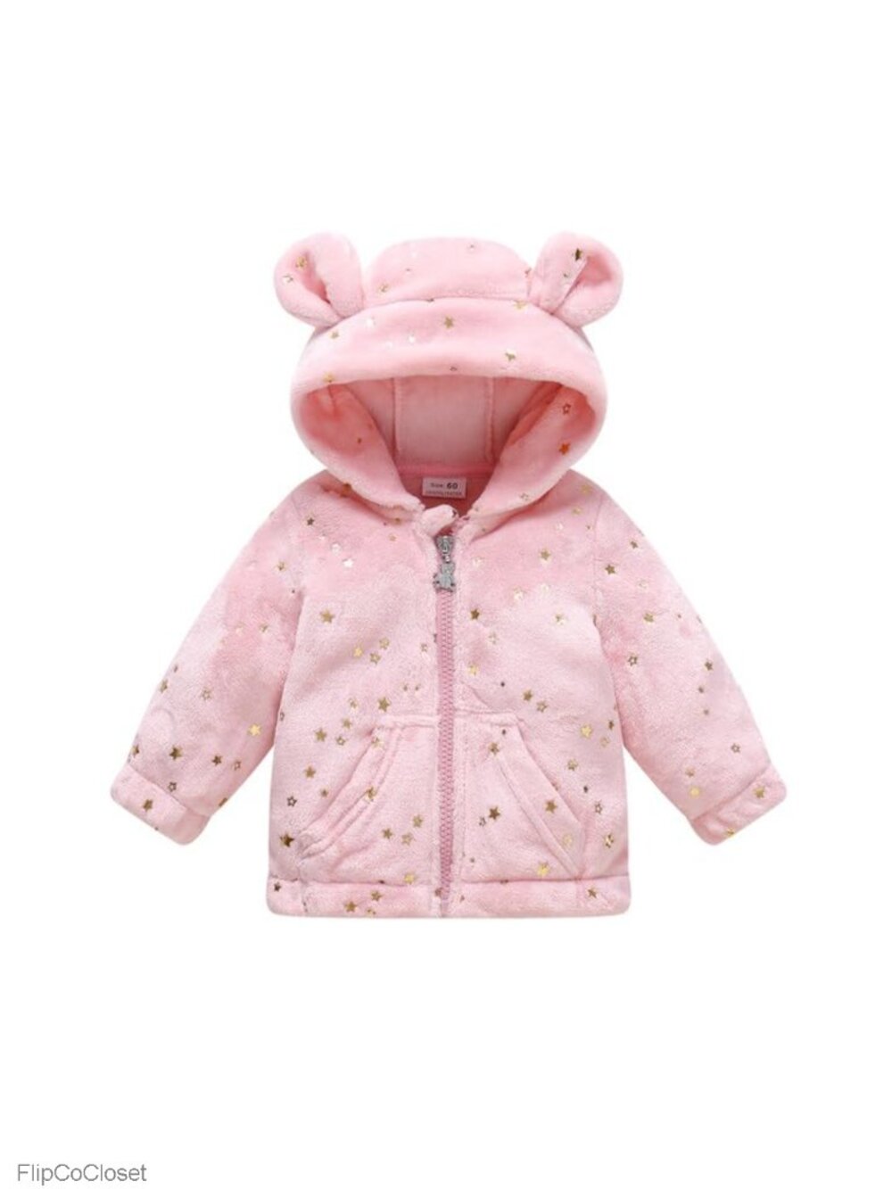 Baby Fleece Hooded Winter Coat Warm Jacket Infant Sweater Outerwear